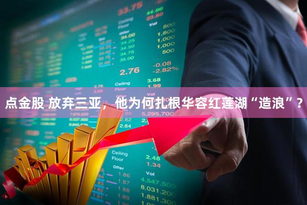 点金股 放弃三亚，他为何扎根华容红莲湖“造浪”？