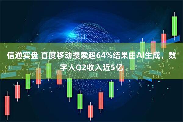信通实盘 百度移动搜索超64%结果由AI生成，数字人Q2收入近5亿